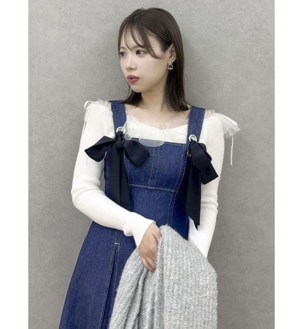 dazzlin「フロントツインリボンジャンスカ」|ワンピース|