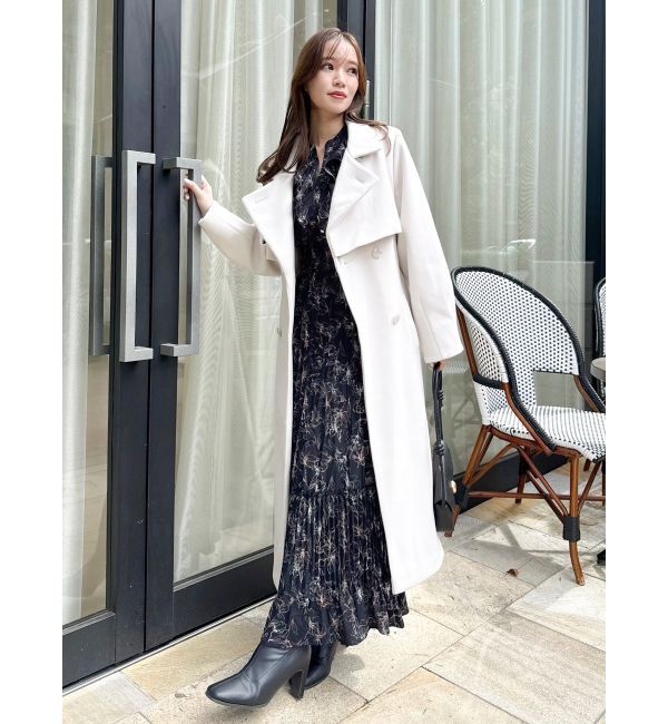 dazzlin「フラワープリーツワンピース」|ワンピース|