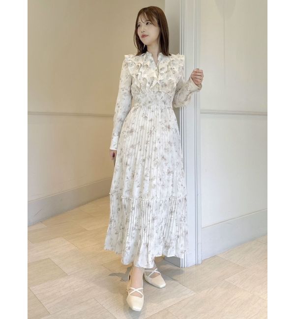 dazzlin「フラワープリーツワンピース」|ワンピース|