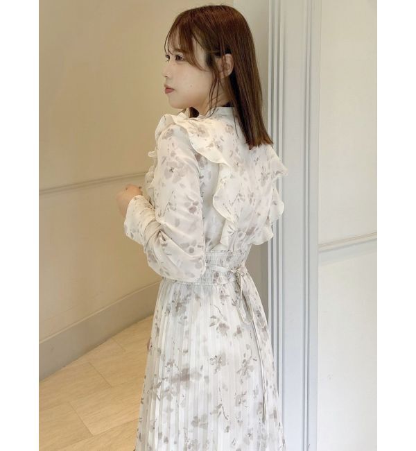 dazzlin「フラワープリーツワンピース」|ワンピース|
