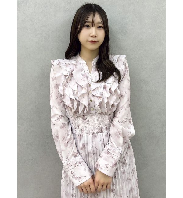 dazzlin「フラワープリーツワンピース」|ワンピース|