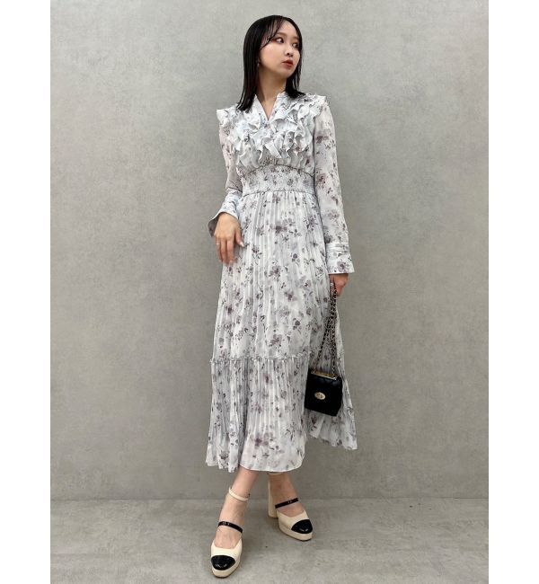 dazzlin「フラワープリーツワンピース」|ワンピース|