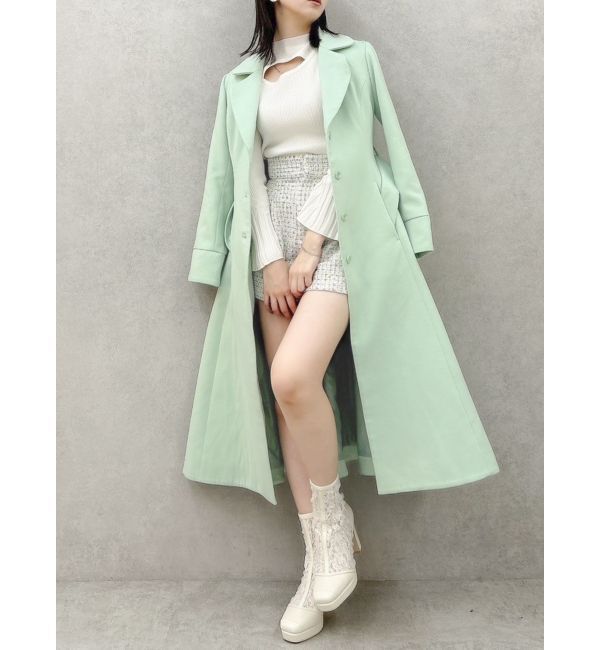 dazzlin「テーラーカラードレスコート」|その他|グリーン