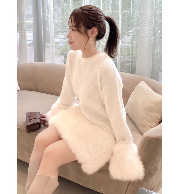 dazzlin「ファーニットワンピース」|ワンピース|