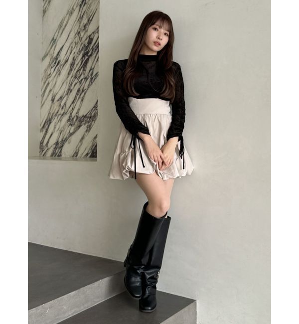 dazzlin「シアーベロアトップス」|Tシャツ・カットソー|