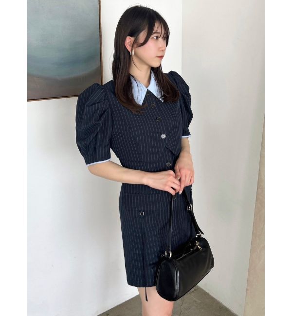 dazzlin「ジャケットライクレイヤードミニワンピース」|ワンピース|