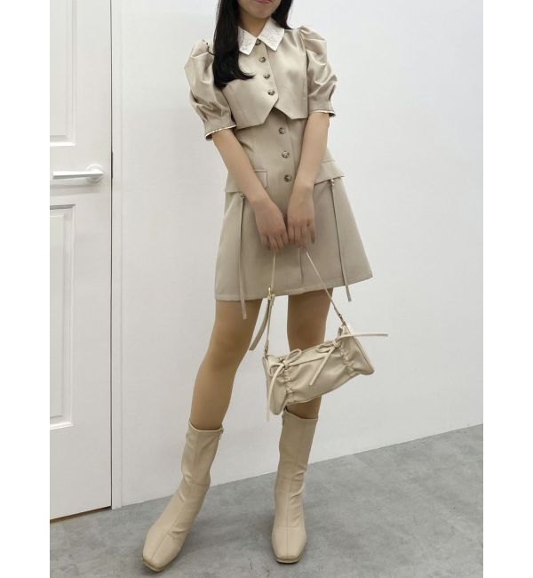 dazzlin「ジャケットライクレイヤードミニワンピース」|ワンピース|