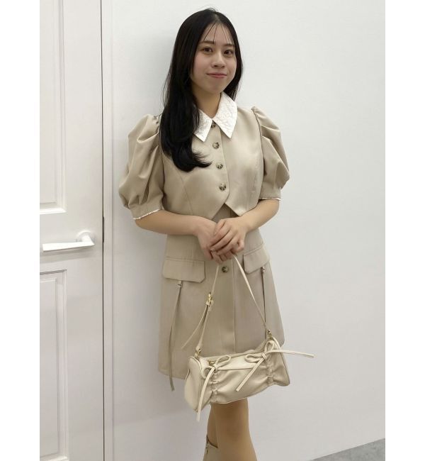 dazzlin「ジャケットライクレイヤードミニワンピース」|ワンピース|