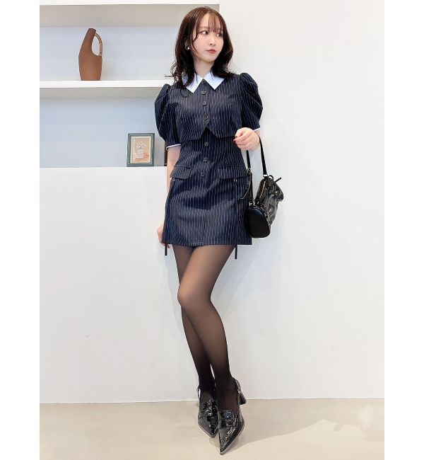 dazzlin「ジャケットライクレイヤードミニワンピース」|ワンピース|