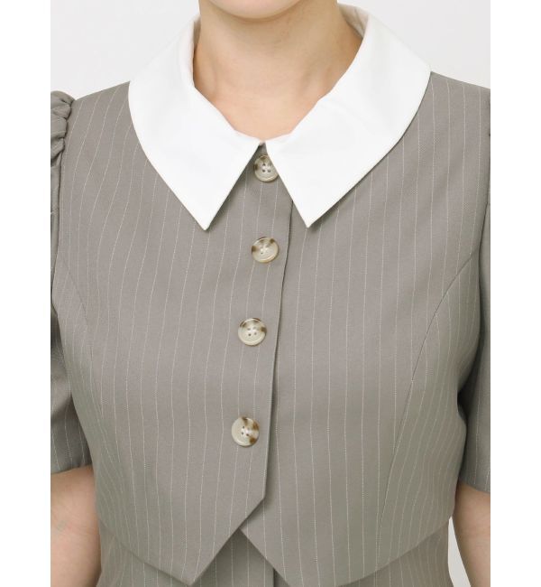 dazzlin「ジャケットライクレイヤードミニワンピース」|ワンピース|