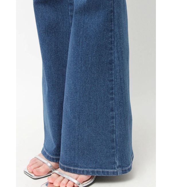 dazzlin「スリットフレアデニムパンツ」|デニム|