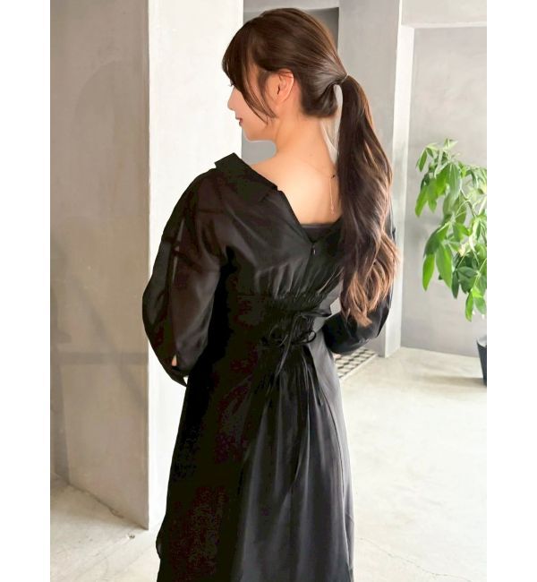 dazzlin「レイヤードシャツドッキングワンピース」|ワンピース|