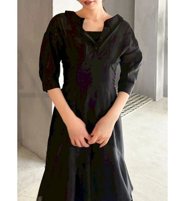 dazzlin「レイヤードシャツドッキングワンピース」|ワンピース|