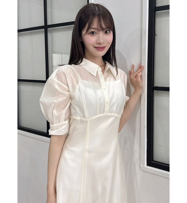 dazzlin「レイヤードシャツドッキングワンピース」|ワンピース|