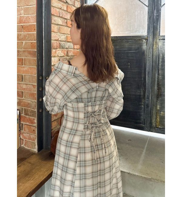 dazzlin「レイヤードシャツドッキングワンピース」|ワンピース|