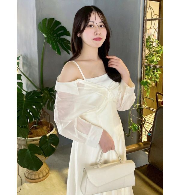 dazzlin「レイヤードシャツドッキングワンピース」|ワンピース|