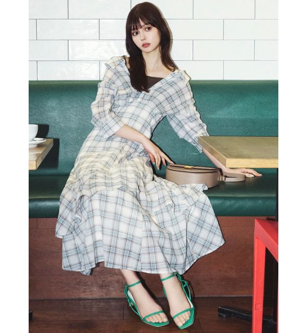 dazzlin「レイヤードシャツドッキングワンピース」|ワンピース|