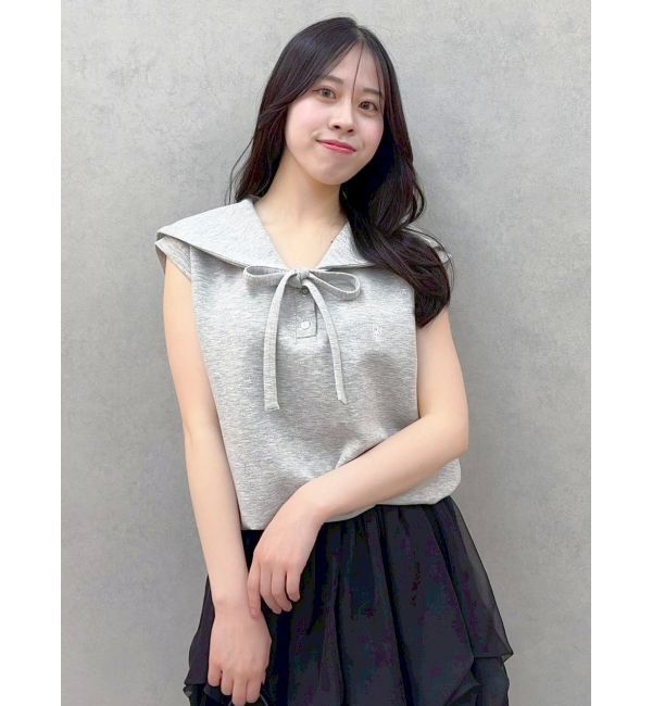 dazzlin「【WEB限定追加】セーラーカラースウェット」|Tシャツ・カットソー|