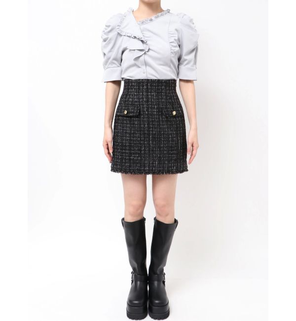 dazzlin「ポケットミニスカート/ツイード」|スカート|