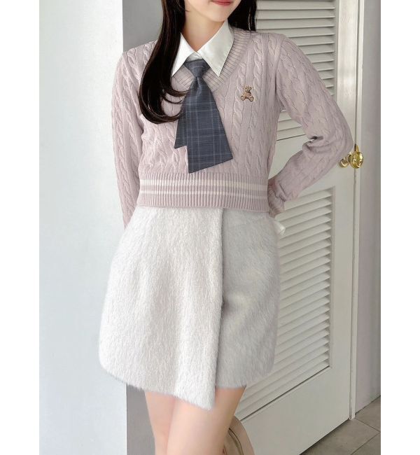 dazzlin「シャギースコート」|スカート|