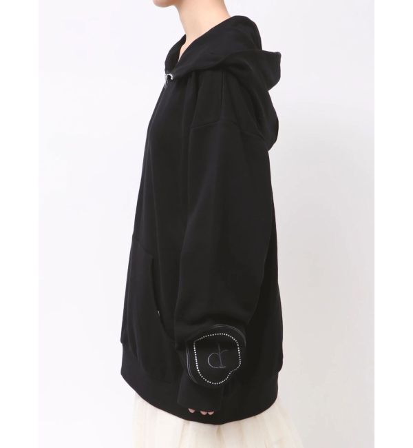 dazzlin「【吉田朱里】ストーンアートハーフジップフーディ」|パーカー|