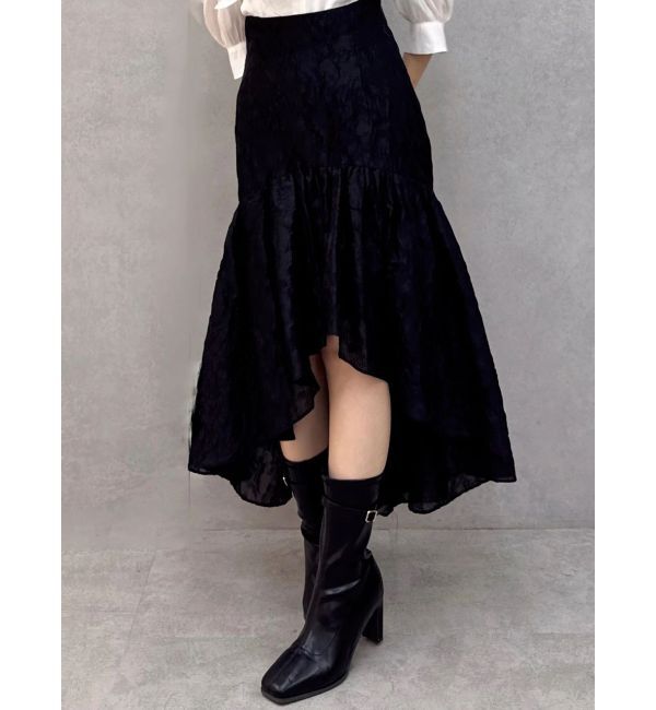 dazzlin「ドットジャカードイレヘムスカート」|スカート|