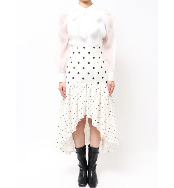 dazzlin「ドットジャカードイレヘムスカート」|スカート|