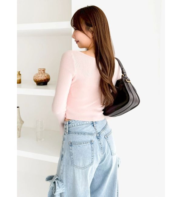 dazzlin「カーデカスケードトップス」|ニット・セーター|