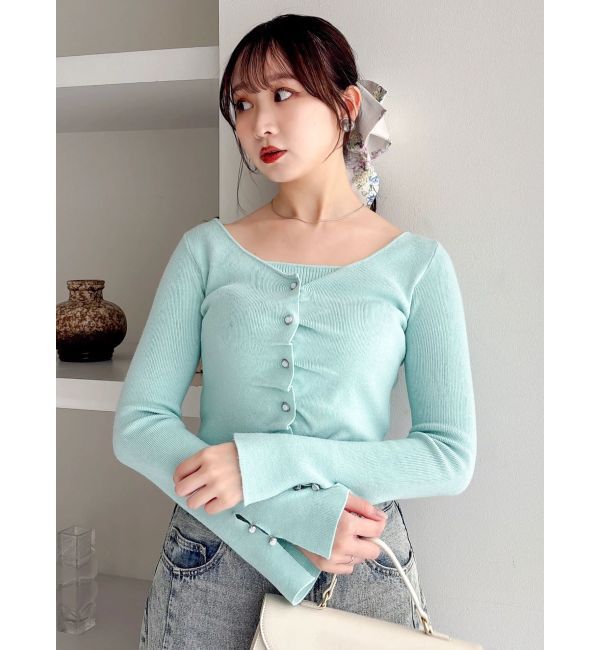 dazzlin「カーデカスケードトップス」|ニット・セーター|