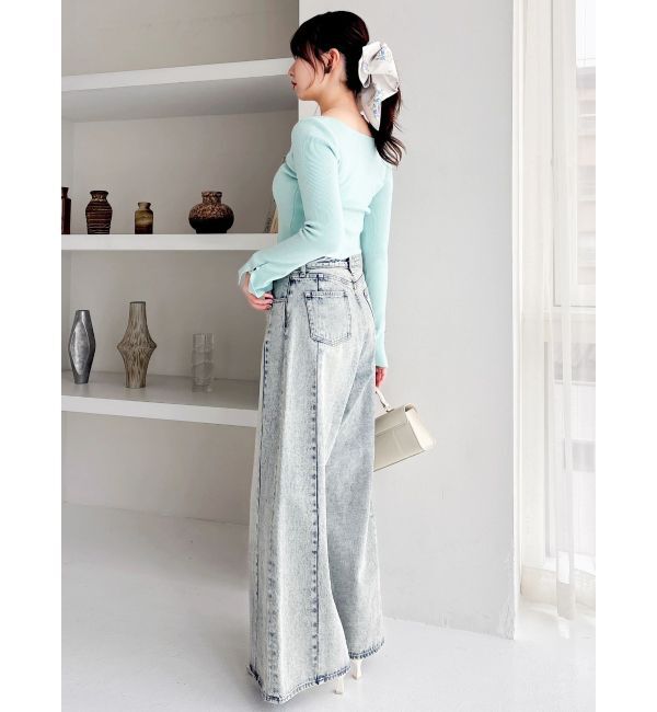 dazzlin「カーデカスケードトップス」|ニット・セーター|