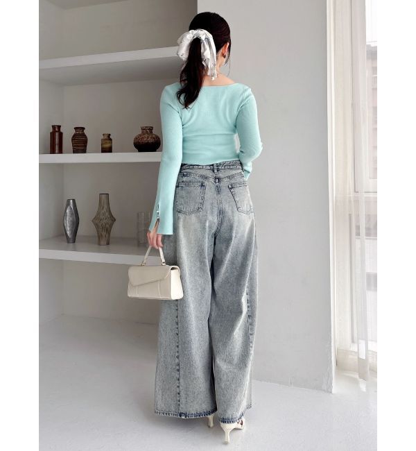 dazzlin「カーデカスケードトップス」|ニット・セーター|