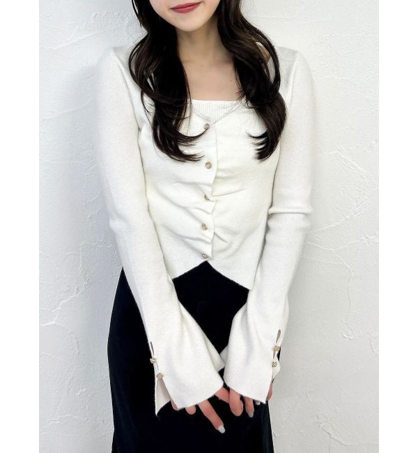 dazzlin「カーデカスケードトップス」|ニット・セーター|