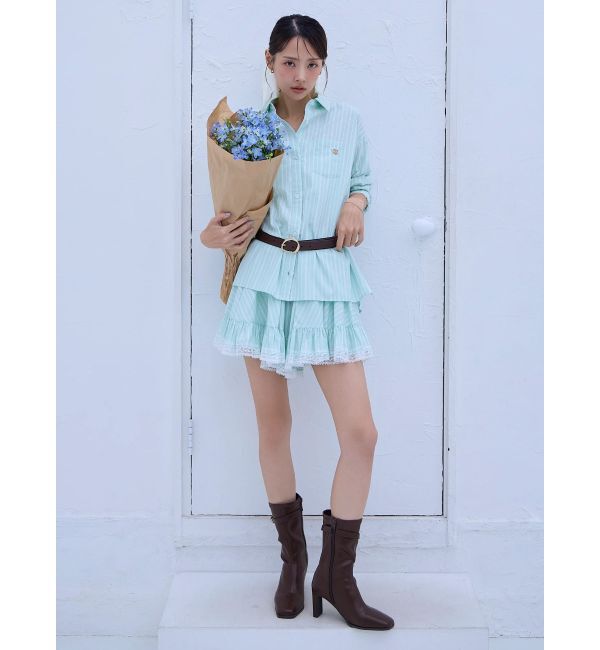 dazzlin「イレヘムシャツミニスカート」|スカート|