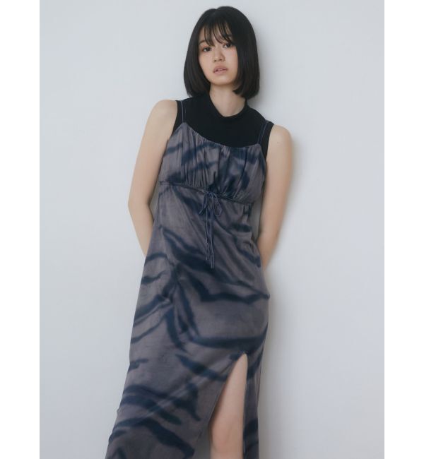 EMODA「ギャザースリットベロアワンピース」|ワンピース|