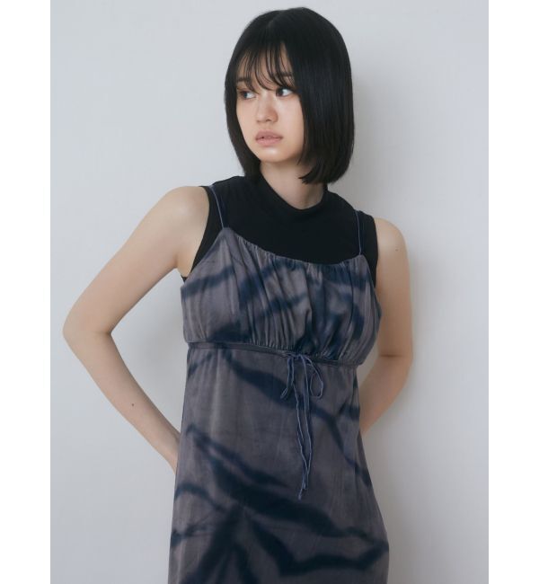 EMODA「ギャザースリットベロアワンピース」|ワンピース|