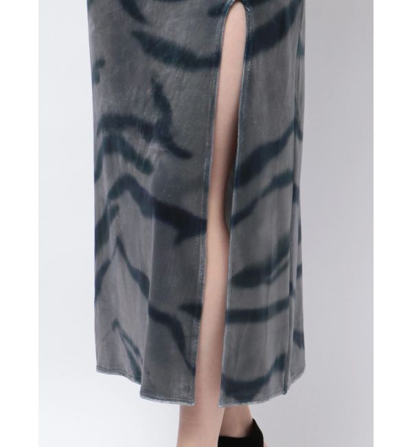 EMODA「ギャザースリットベロアワンピース」|ワンピース|