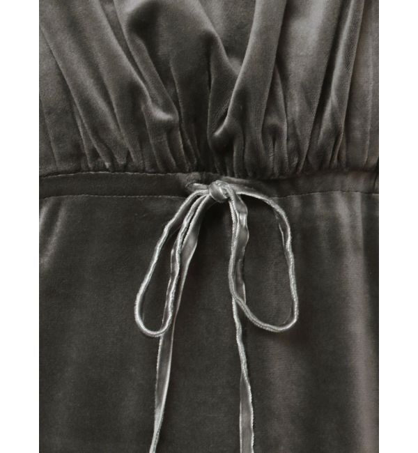 EMODA「ギャザースリットベロアワンピース」|ワンピース|