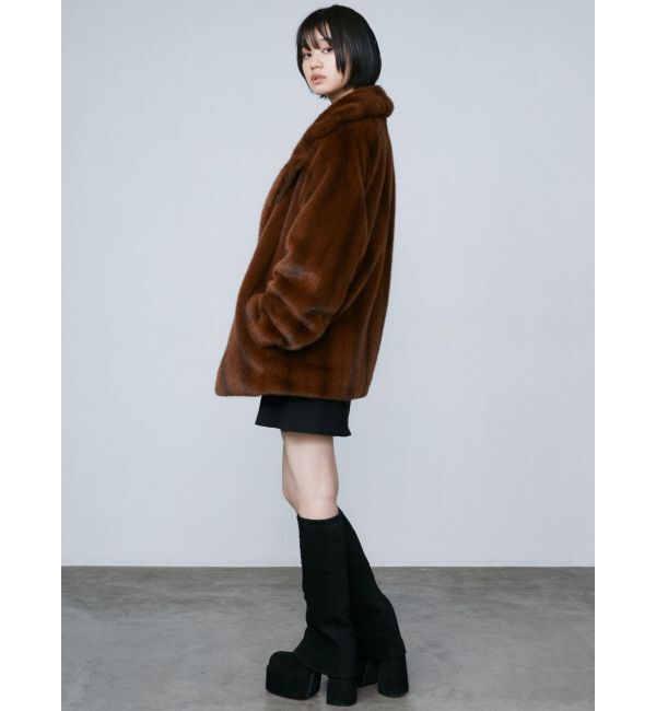 EMODA「ミディフェイクファーコート」|その他|