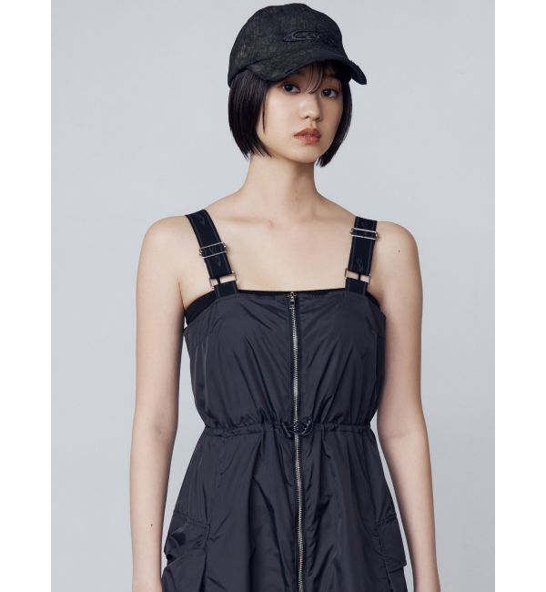 EMODA「ショルダーベルトナイロンマキシワンピース」|ワンピース|