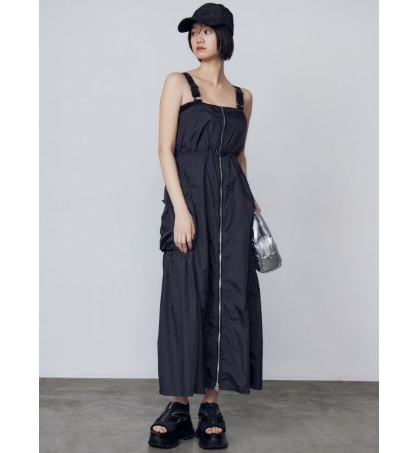 EMODA「ショルダーベルトナイロンマキシワンピース」|ワンピース|
