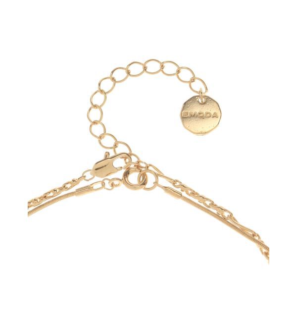 EMODA「フラワーモチーフダブルネックレス」|ネックレス|