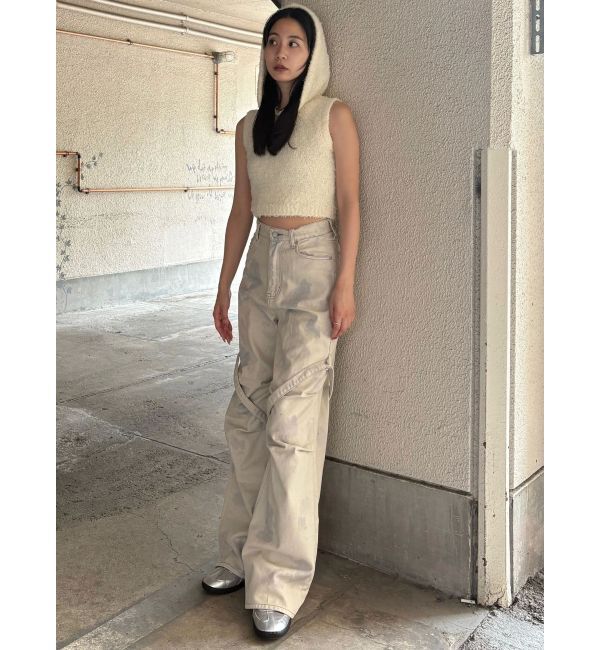 EMODA「シャギーフードニットタンクトップ」|ニット・セーター|