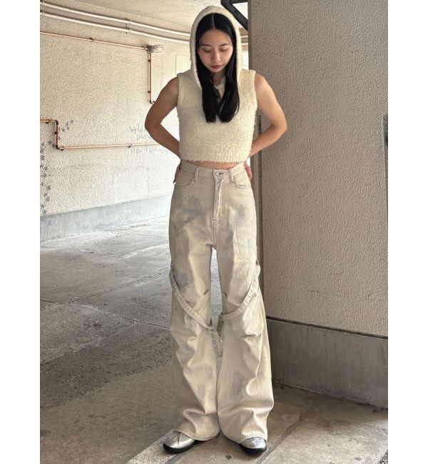 EMODA「シャギーフードニットタンクトップ」|ニット・セーター|