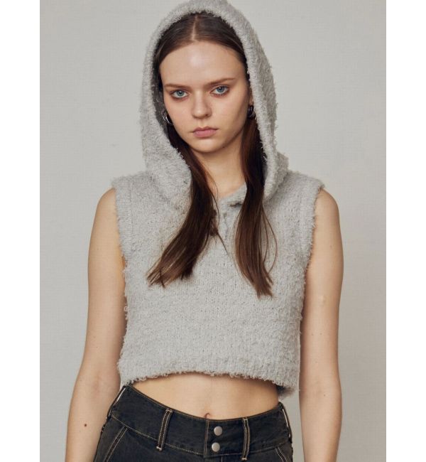 EMODA「シャギーフードニットタンクトップ」|ニット・セーター|