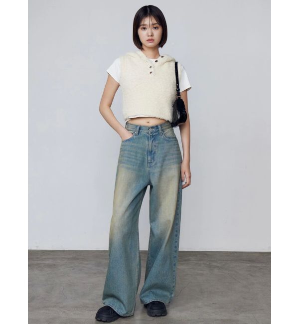 EMODA「シャギーフードニットタンクトップ」|ニット・セーター|