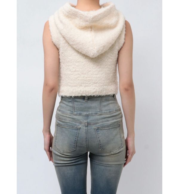 EMODA「シャギーフードニットタンクトップ」|ニット・セーター|