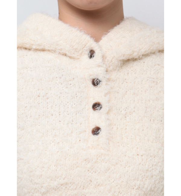 EMODA「シャギーフードニットタンクトップ」|ニット・セーター|