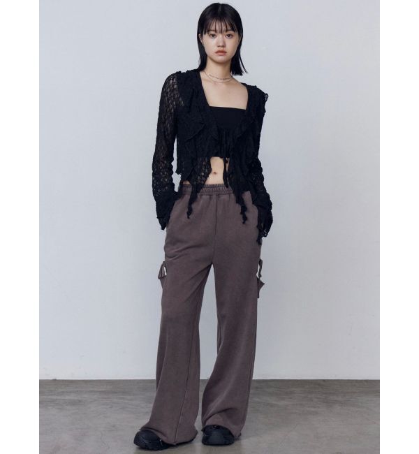 EMODA「カットリボンブリーチスウェットパンツ」|その他|