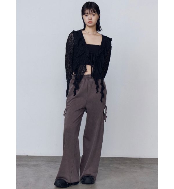 EMODA「カットリボンブリーチスウェットパンツ」|その他|