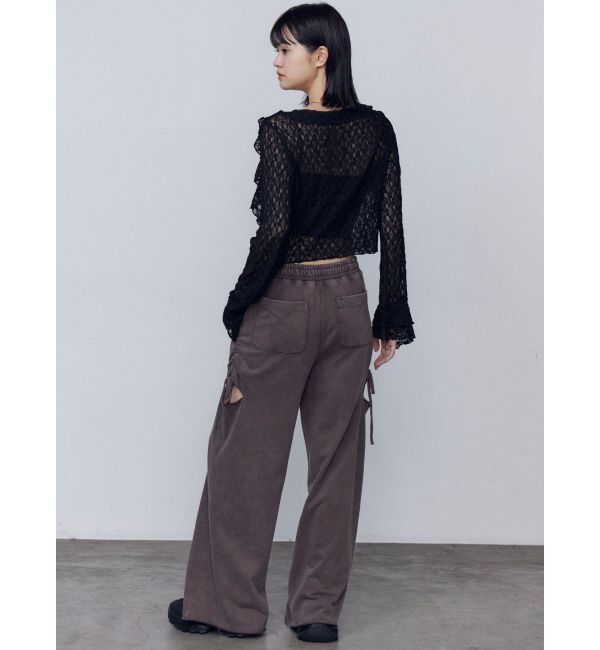 EMODA「カットリボンブリーチスウェットパンツ」|その他|